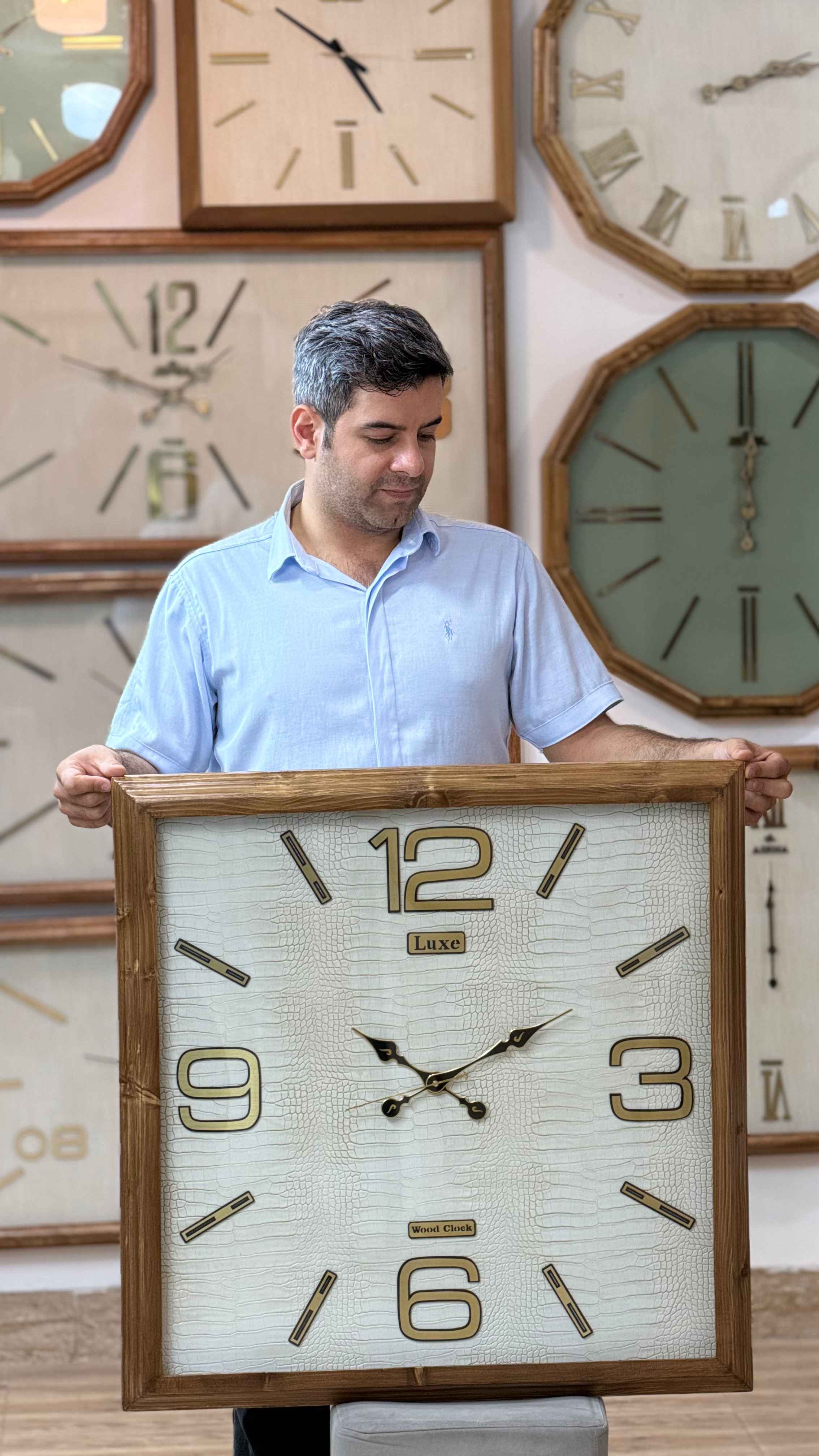 ساعت چوب طبیعی لوکس کد 7530