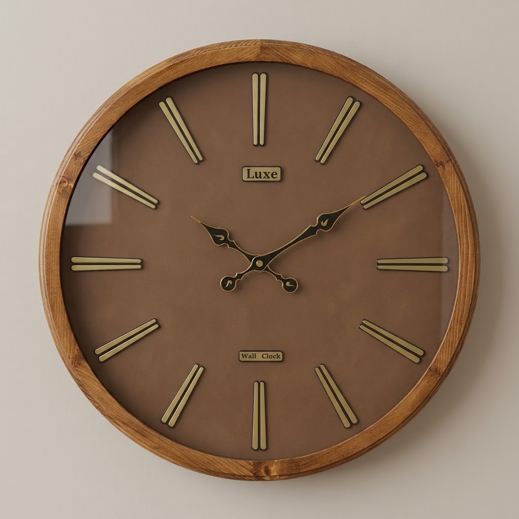 ساعت چوب طبیعی لوکس سایز 65 کد 6505
